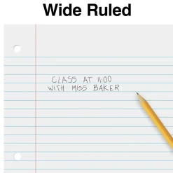 Staples ® Wide Ruled Filler Paper, 8