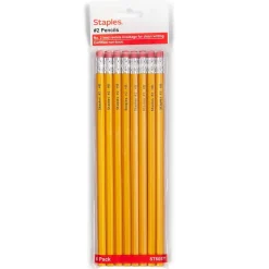 Staples ® Wooden Pencil, 2.2mm, #2 Medium Lead, 8/Pack (ST60571-US)