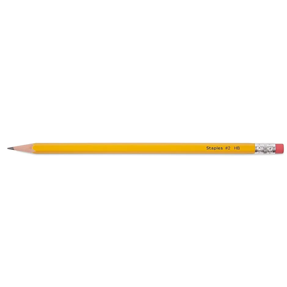 Staples ® Wooden Pencil, 2.2mm, #2 Medium Lead, 8/Pack (ST60571-US)