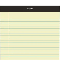 Staples Writing Pad, 8.5