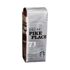 Coffee<Starbucks Decaf Pike Place Whole Bean Coffee, Medium Roast, 16 oz. (SBK11015640)