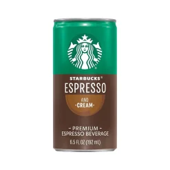Coffee<Starbucks Doubleshot Espresso & Cream Cold Brew Coffee, 6.5 fl. oz., 24/Carton (19286)