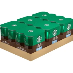 Coffee<Starbucks Doubleshot Espresso & Cream Light Cold Brew Coffee, 6.5 fl. oz., 24/Carton (17544)