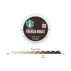 Keurig K-Cups<Starbucks French Roast Coffee Keurig® K-Cup® Pods, Dark Roast, 24/Box (SBK18996)