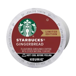 Keurig K-Cups<Starbucks Gingerbread Coffee Keurig K-Cup Pods, Light Roast, 22/Box (12449103)