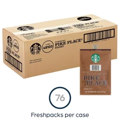 Keurig K-Cups<Starbucks Pike Place Coffee Flavia Freshpack, Medium Roast, 80/Carton (MDR01038)