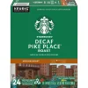 Keurig K-Cups<Starbucks Pike Place Decaf Coffee Keurig® K-Cup® Pods, Medium Roast, 24/Box (SBK18999)