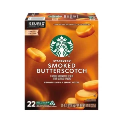 Keurig K-Cups<Starbucks Smoked Butterscotch Coffee Keurig® K-Cup® Pods, Light Roast, 22/Box (12560913)