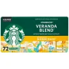 Coffee<Starbucks Veranda Blend K-Cup Pods, Light Roast, 72/Box (220-02161)