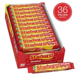 Gummy & Chewy Candy<Starburst Original Fruit Chews Candy, 2.07 oz, 36/Box (MMM01151)