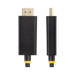 Ethernet Cables<StarTech 6' Active DisplayPort to HDMI Cable, Male to Male, Black (6F-DP-HDMI-4K60-HDR)