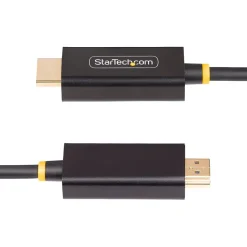 Ethernet Cables<StarTech 6' Active DisplayPort to HDMI Cable, Male to Male, Black (6F-DP-HDMI-4K60-HDR)