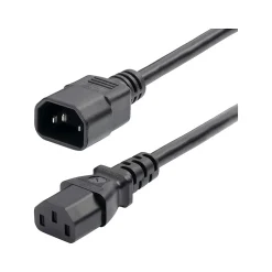 Power Cables<StarTech 2' C14 to C13 Power Cable, Male to Female, Black (8713-8200-POWER-CORD)