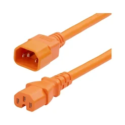 Power Cables<StarTech 6' C14 to C15 Power Cable, Male to Female, Orange (8915-460Q-POWER-CORD)