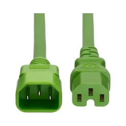 Power Cables<StarTech 6' C14 to C15 Power Cable, Male to Female, Green (8915-4606-POWER-CORD)