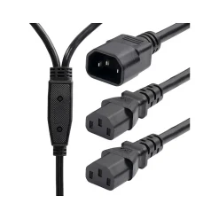 Power Cables<StarTech 6' C14 to C13/C13 Power Cable, Male to Female/Female, Black (8723-8600-POWER-CORD)