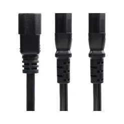 Power Cables<StarTech 6' C14 to C13/C13 Power Cable, Male to Female/Female, Black (8723-8600-POWER-CORD)