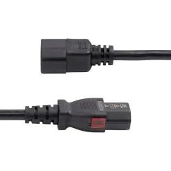 Power Cables<StarTech 10' C14 to Locking C13 Power Cable, Male to Female, Black (87L3-8A00-POWER-CORD)