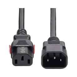 Power Cables<StarTech 4' C14 to Locking C13 Power Cable, Male to Female, Black (87L3-8400-POWER-CORD)