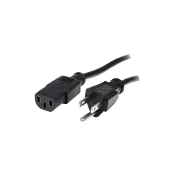 Power Cables<StarTech 6 ft Standard Computer Power Cord, NEMA5-15P to C13, power cable, 6 ft (2711927)