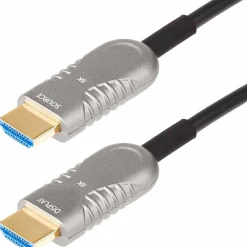 Hdmi Cables<StarTech 100' HDMI to HDMI Networking Cable, Male to Male, Black (8K-A-100F-HDMI-CABLE)