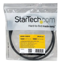 Hdmi Cables<StarTech ® 3' High Speed Ultra HD Male/Male HDMI Cable