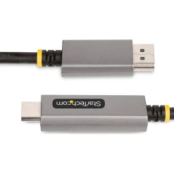 Hdmi Cables<StarTech 6.6' 8K DisplayPort to HDMI Adapter Cable, Male to Male, Space Gray (133DISPLAYPORTHDMI21)