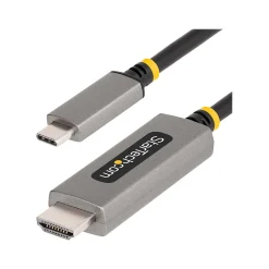Usb Cables<StarTech 3.3' 8K USB-C to HDMI Adapter Cable, Male to Male, Space Gray (134B-USBC-HDMI211M)