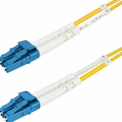 Ethernet Cables<StarTech 6.56' LC Network to LC Network Networking Cable, Male, Yellow (SMDOS2LCLC2M)
