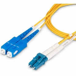 Ethernet Cables<StarTech 3.28' LC Network to SC Network Networking Cable, Male, Yellow (SMLCSCOS21M)