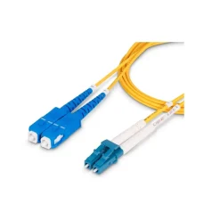 Ethernet Cables<StarTech 164' LC Network to SC Network Networking Cable, Male, Yellow (SMLCSCOS230M)