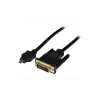 Hdmi Cables<StarTech 3.3' Micro HDMI to DVI-D Male Video Cable, Black (HDDDVIMM1M)