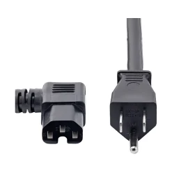 Power Cables<StarTech 8' NEMA 5-15P to Right Angle C15 Power Cable, Male to Female, Black (PXT515C158RA)