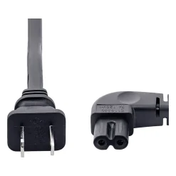 Power Cables<StarTech 6' NEMA 1-15P to Right Angle C7 Laptop Power Cord, Black (PXT101NB-STRA-6F)