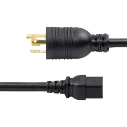 Power Cables<StarTech 6' Twist-Lock NEMA L6-20P to C19 Power Cable, male to Female, Black (ZA16-2600-POWER-CORD)