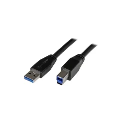 Usb Cables<StarTech 32.8' USB 3.0 A to USB 3.0 B Male to Male Cable, Black (USB3SAB10M)