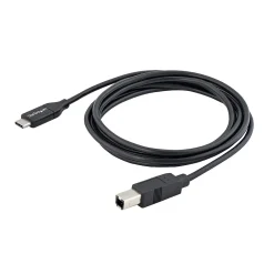 Ethernet Cables<StarTech 6' USB-C to USB-B Printer Cable, Male to Male, Black (USB2CB2M)