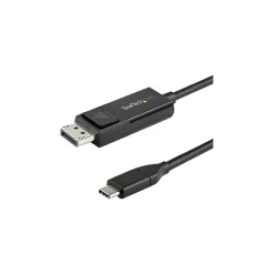Usb Cables<StarTech CDP2DP2MBD 6.56' DisplayPort Audio/Video Cable, Black