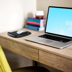 StarTech Ergonomic Gel Non-Skid Mouse Pad/Wrist Rest Combo, Black (B-ERGO-MOUSE-PAD)* Ergonomic Wrist Rests