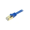 Ethernet Cables<StarTech 4ft Blue Cat6a Shielded Patch Cable, Cat6a Ethernet Cable, 4 ft Cat 6a STP Cable, Snagless RJ45 Ethernet Cord