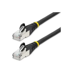 Ethernet Cables<StarTech Low Smoke Zero Halogen 10' RJ45 to RJ45 Networking Cable, Male to Male, Black (NLBK-10F-CAT6A-PATCH)