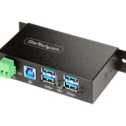 Usb Hubs<StarTech 4-Port USB 3.2 Hub, Black (5G4AINDRM-USB-A-HUB)