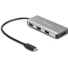 Usb Hubs<StarTech 3-Port USB-A Hub and SD Card Reader, Gray (HB31C3ASDMB)
