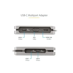 Usb Hubs<StarTech 5-Port USB-C Hub, Space Gray (DKT31CVHPD3)