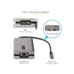 Usb Hubs<StarTech 5-Port USB-C Hub, Space Gray (DKT31CVHPD3)