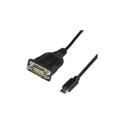 Usb Cables<StarTech UCB C to Serial Adapter, USB C to RS232 Cable, USB C to DB9 Cable Adapter, Windows / macOS / Linux Compatible