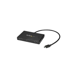 Usb Hubs<StarTech USB-C Hub with 3 HMDI Ports, Black (MSTCDP123HD)