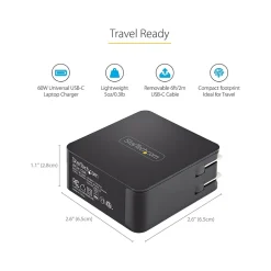 StarTech USB-C Wall Charger, Black (WCH1CBK)