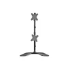 StarTech Vertical Dual Monitor Stand, Aluminum Adjustable, Up to 27", Black/Silver (ARMDUOVS)* Monitor Mounts & Stands