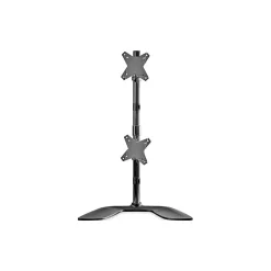 StarTech Vertical Dual Monitor Stand, Aluminum Adjustable, Up to 27", Black/Silver (ARMDUOVS)* Monitor Mounts & Stands